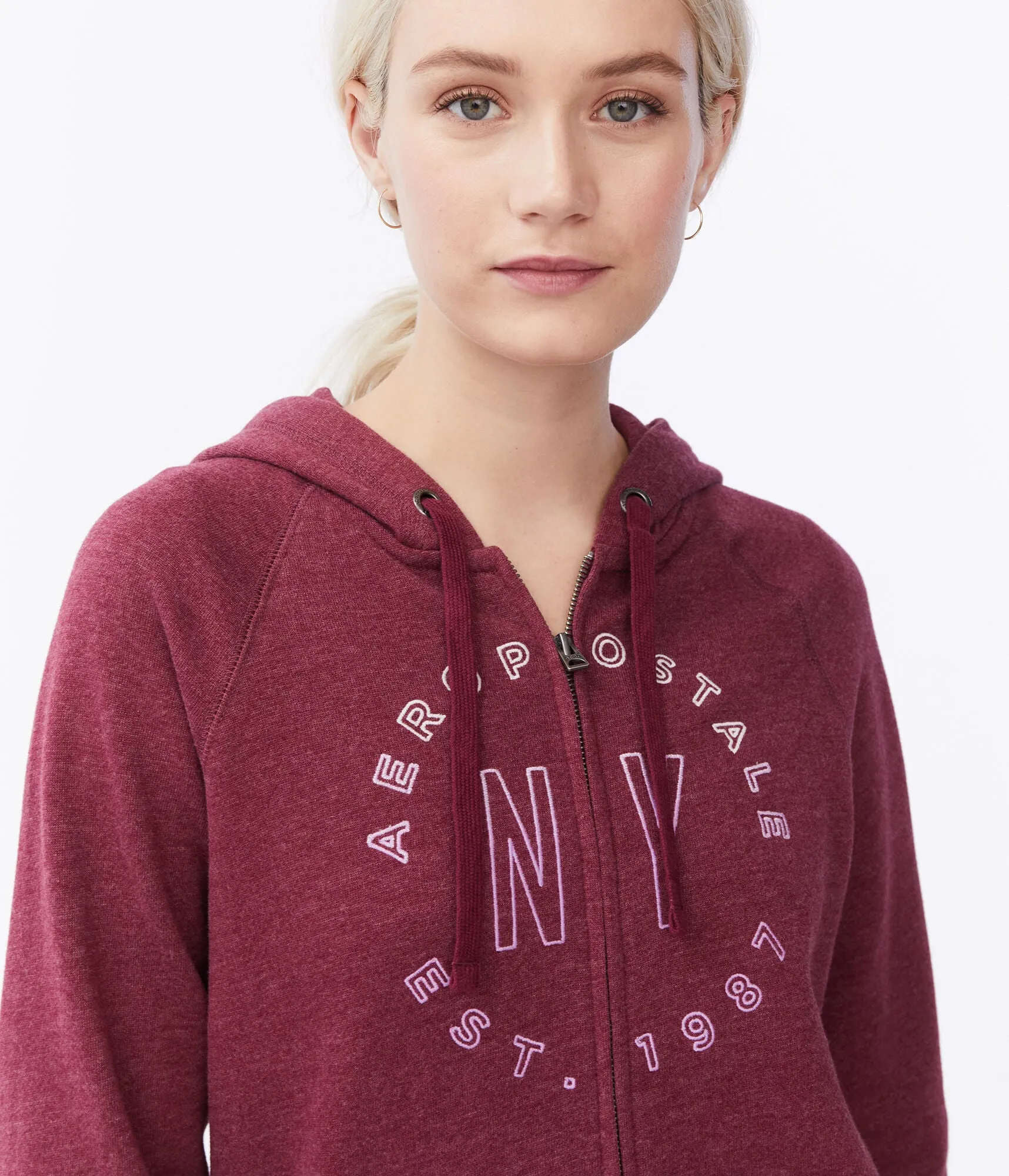 Aeropostale Ombré Aeropostale NY Full-Zip Hoodie