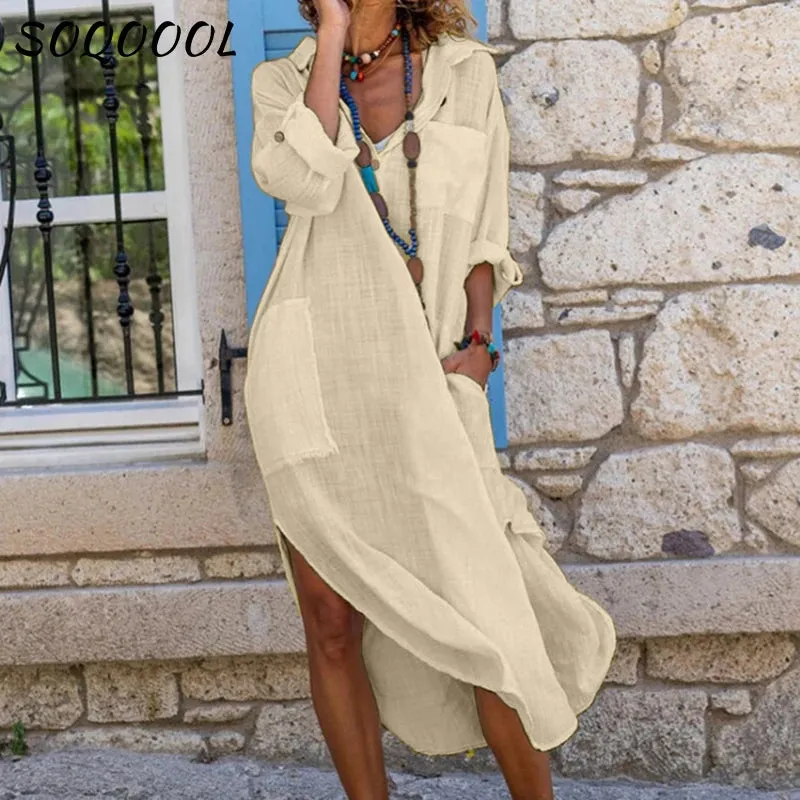 Breezy Linen Beach Dress