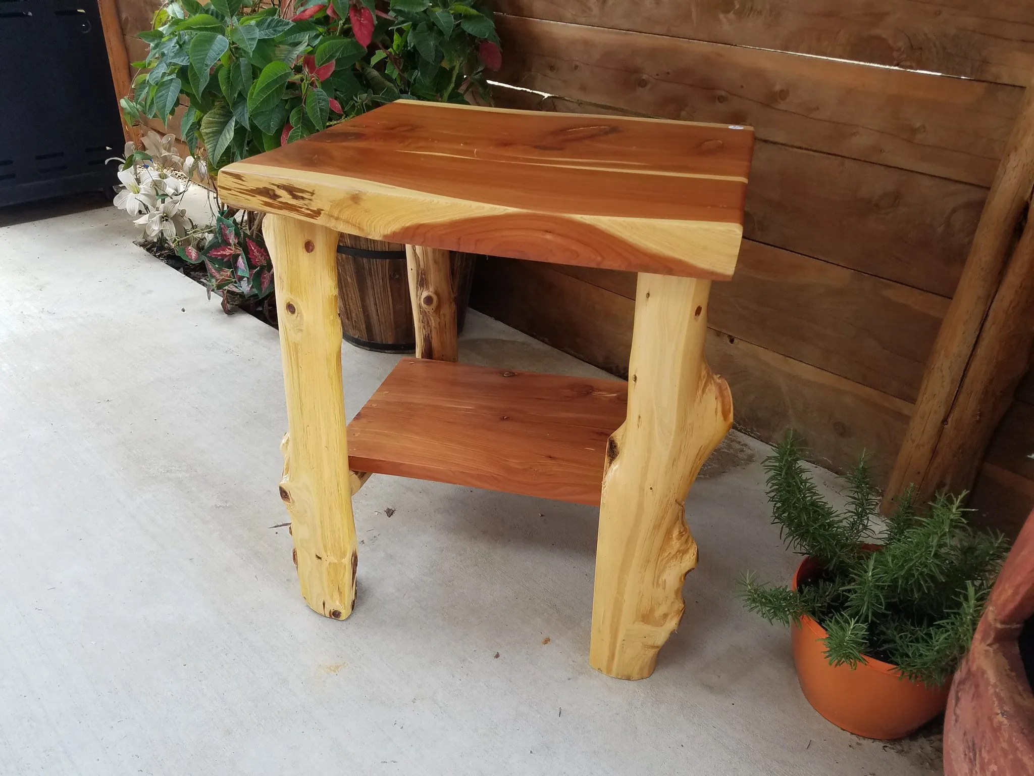 Cedar End Table