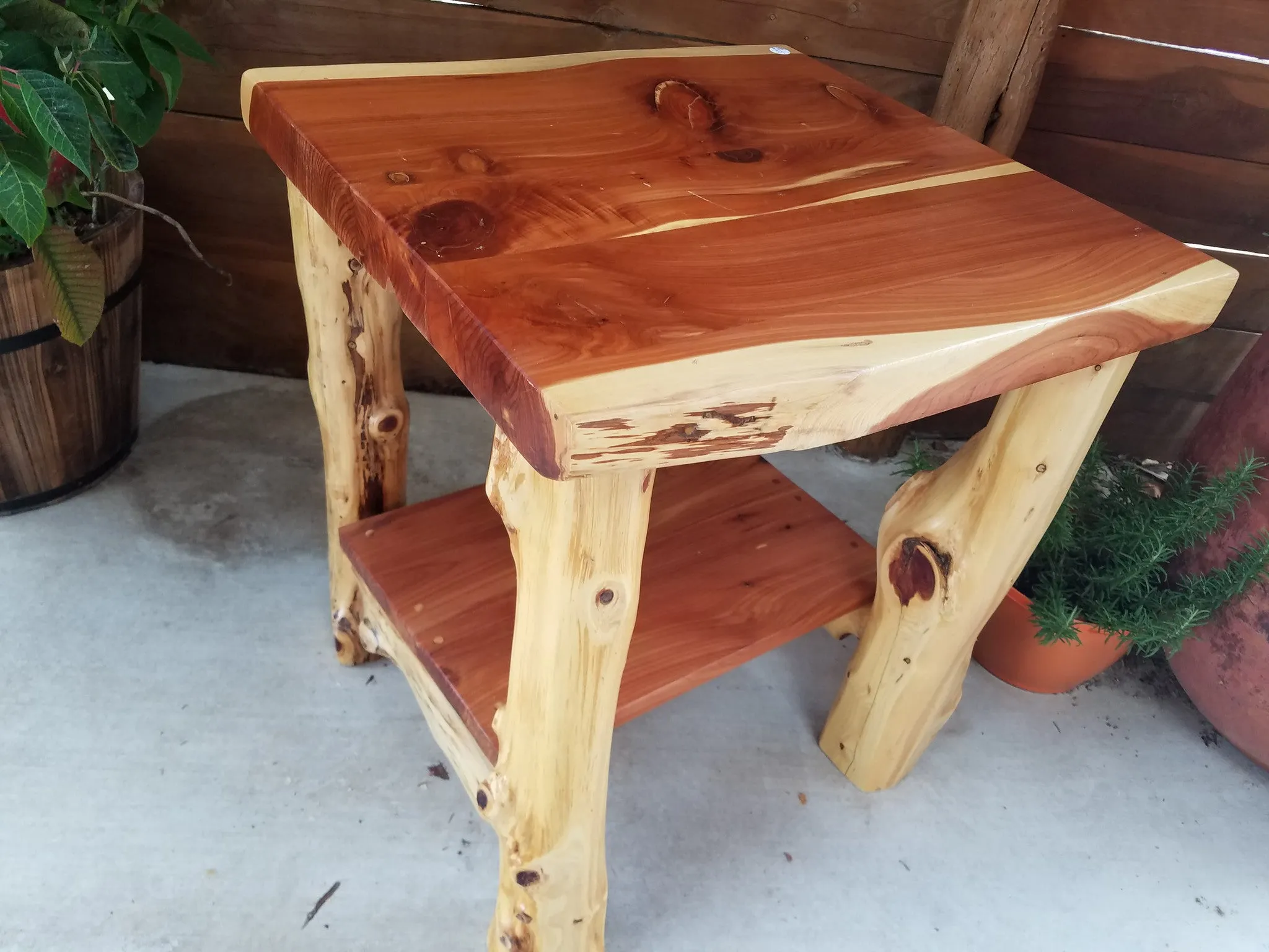 Cedar End Table