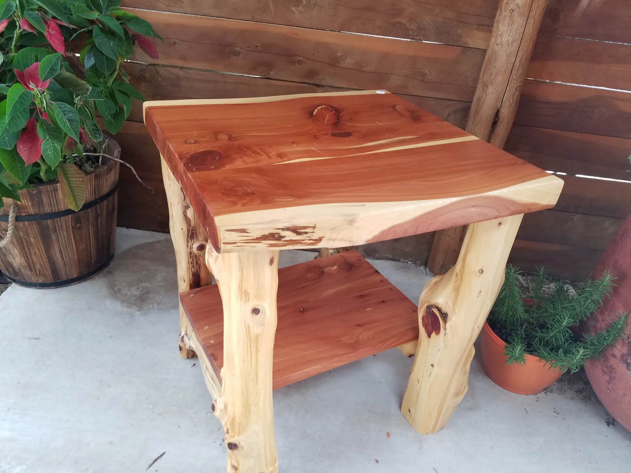 Cedar End Table