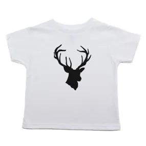 Crazy Baby ClothingDeer Head Hunting Buck Toddler Short Sleeve Cotton T-Shirt