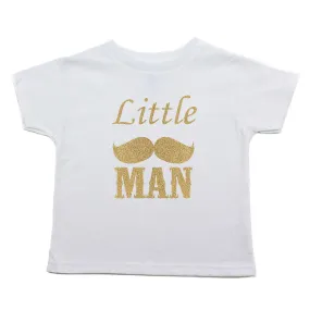 Dashing Little Man Mustache Toddler Short Sleeve T-Shirt