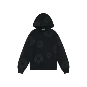 Denim Tears Cotton Wreath Hoodie Black Monochrome