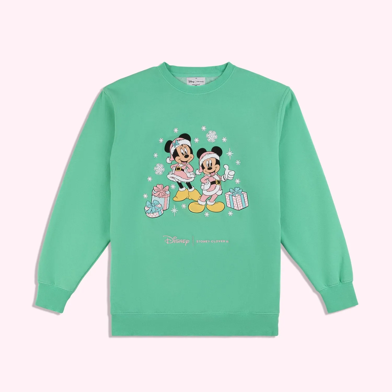 Disney Mickey & Minnie's Holiday Collection Green Sweatshirt