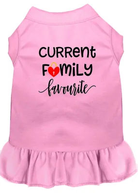 Family Favorite Screen Print Dog Dress Light Pink Xxl