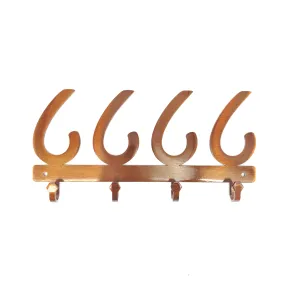 Four Sixes JDH 4 Hook Wall Hanger- Copper