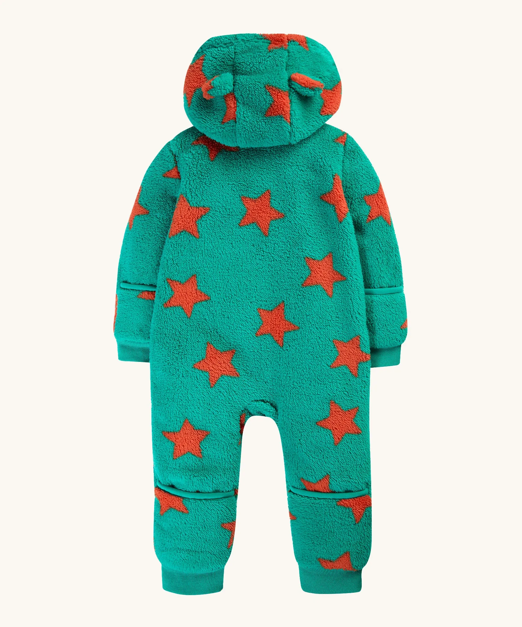 Frugi Cosy Ted Snuggle Suit - Bonfire Stars