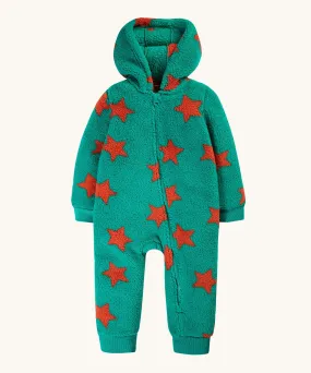 Frugi Cosy Ted Snuggle Suit - Bonfire Stars