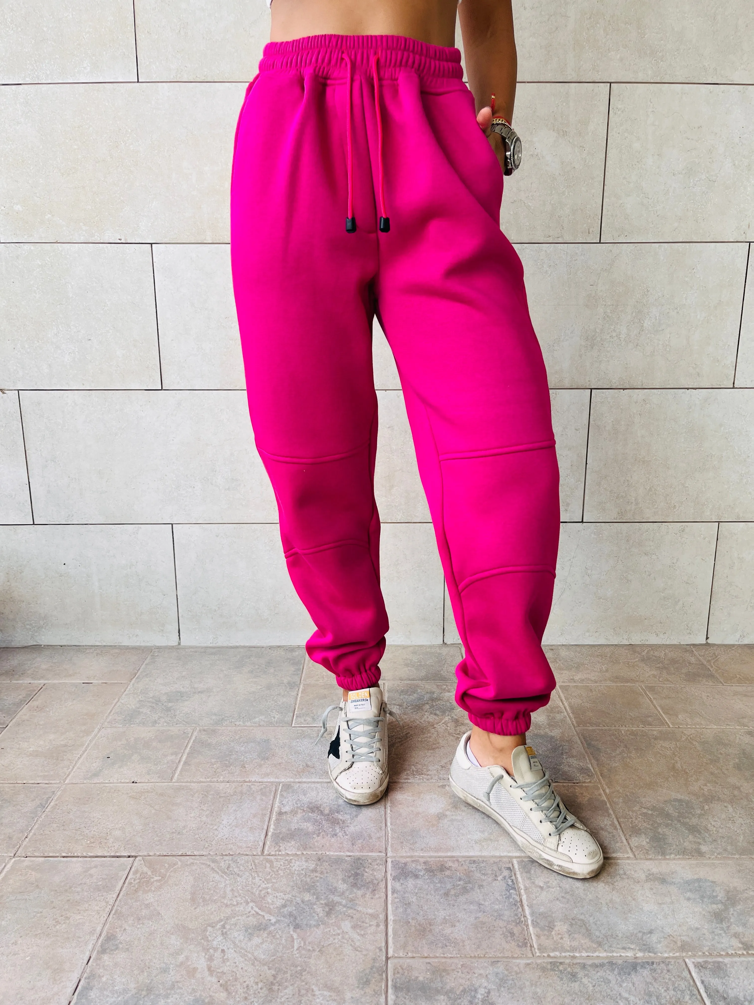 Fuchsia Fleece Line Jogger Sweats