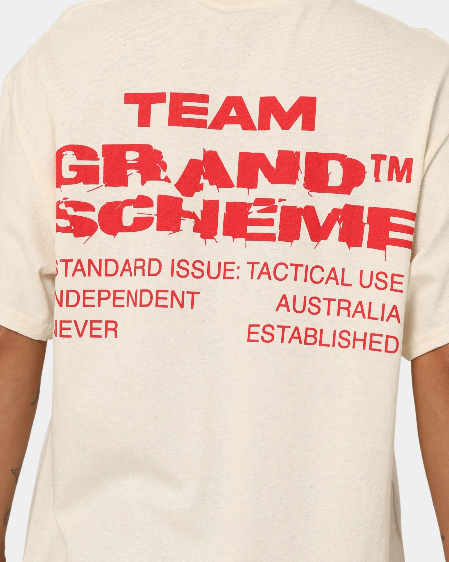 Grand Scheme Team T-Shirt Cream