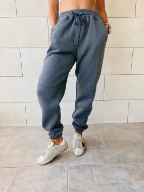 Grey Fleece Line Jogger Sweats