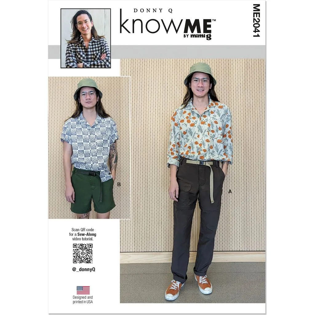 Know Me Pattern ME2041 Men's Convertible Pants and Shorts