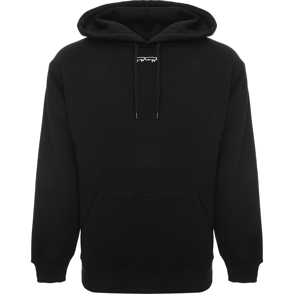 Mens FKN Awesome Outline Drip Hoodie in Black