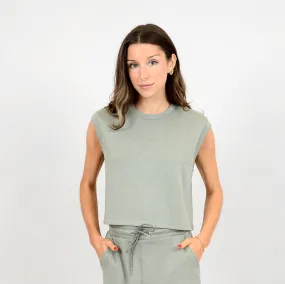 MIVA SOFT KNIT TANK -  SAGE