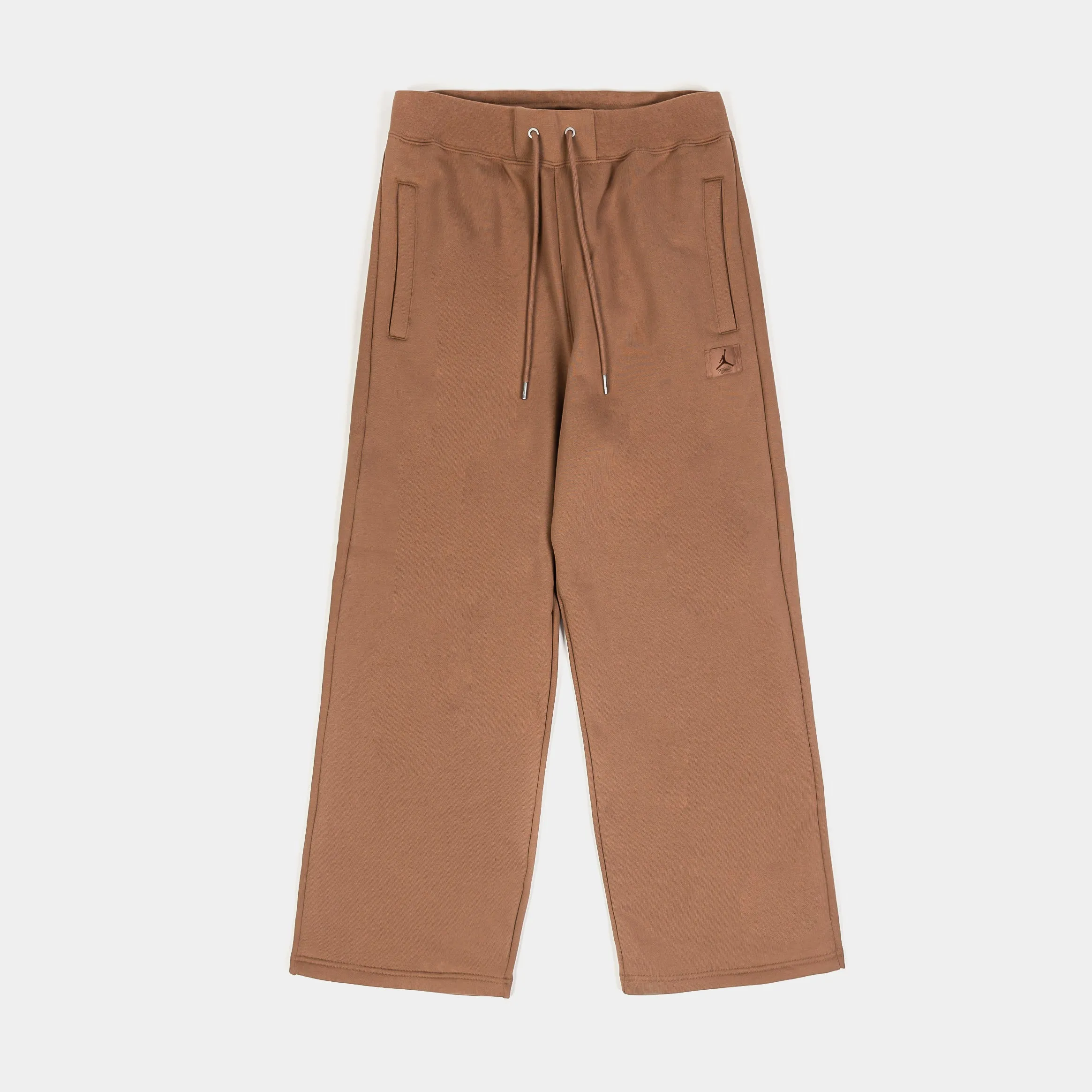 NSW Flight Fleece Open Hem Womens Pants (Brown/White)