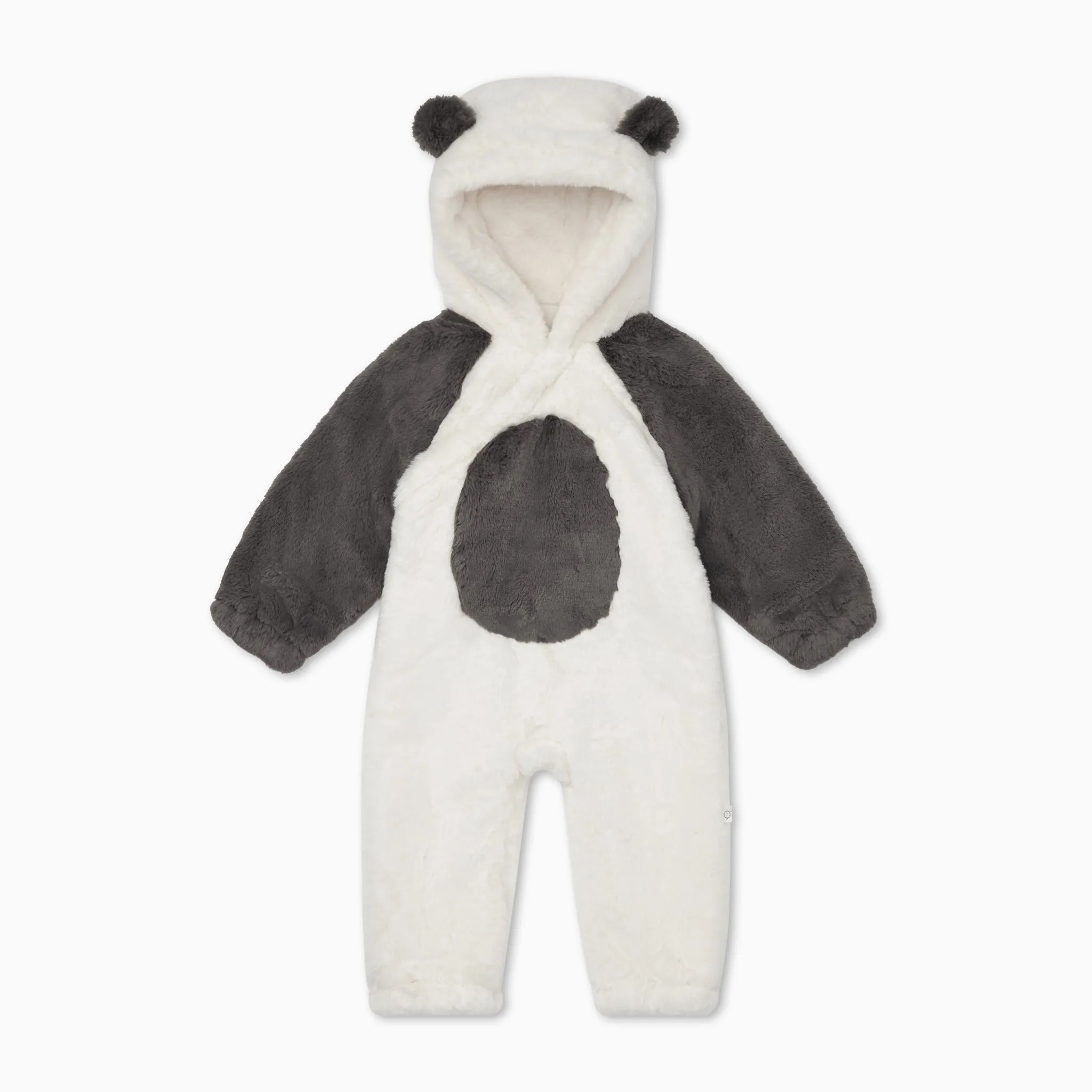 Panda Faux Fur Pramsuit