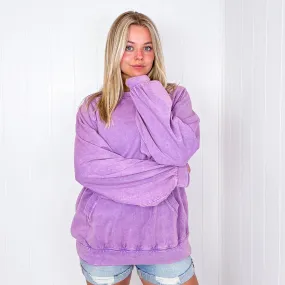 Pull Me Over the Cloud Long Sleeve Kangaroo Pouch Pullover in 2 Colors