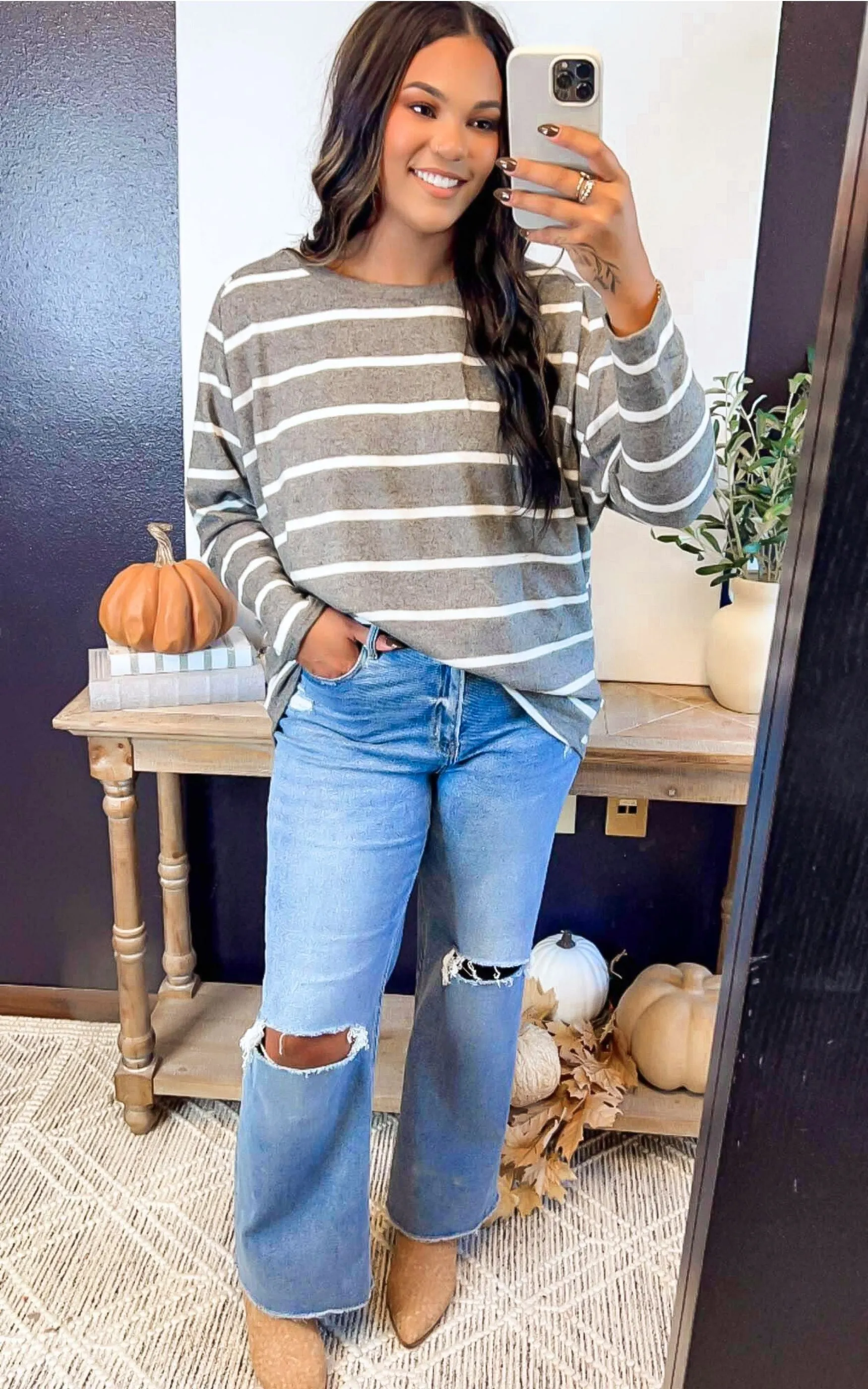 Stripes & Chill Oversized Top