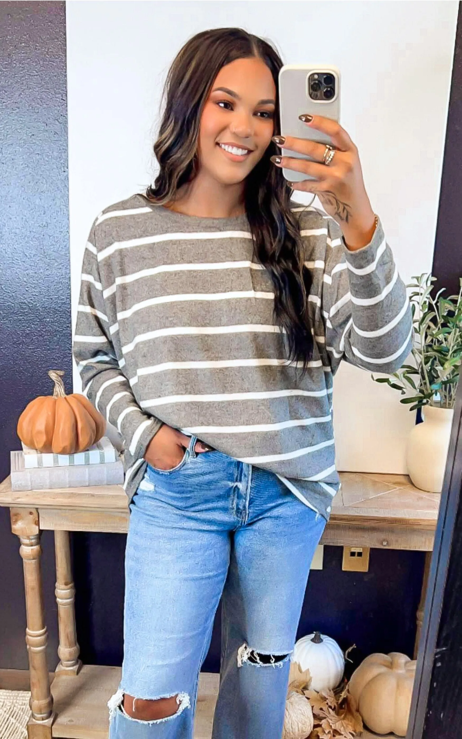 Stripes & Chill Oversized Top