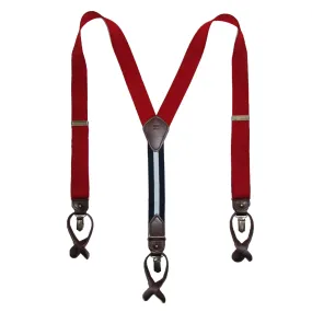 Tommy Hilfiger Men's Elastic Convertible Button & Clip End Suspenders