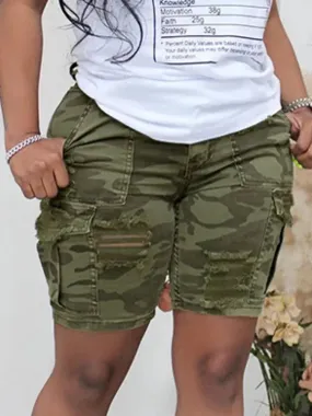 Trendy Mid Waist Shorts for Women