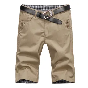 West Louis™ Knee Length Casual Cotton Shorts