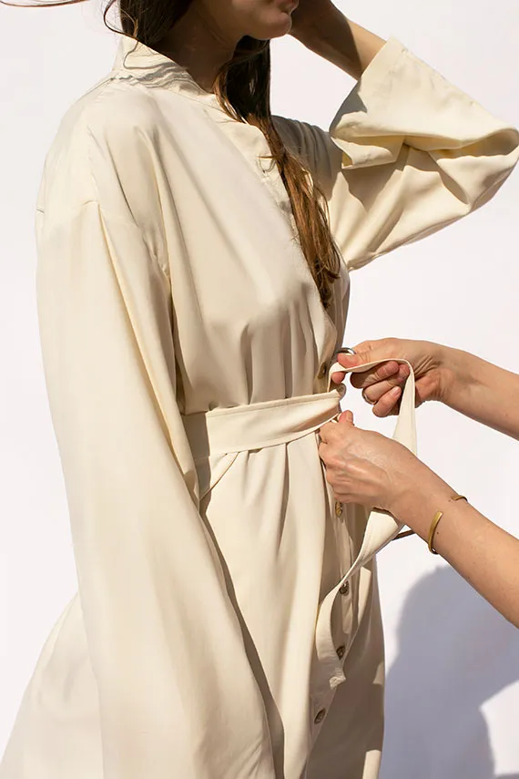 White Silk Loreto Tunic