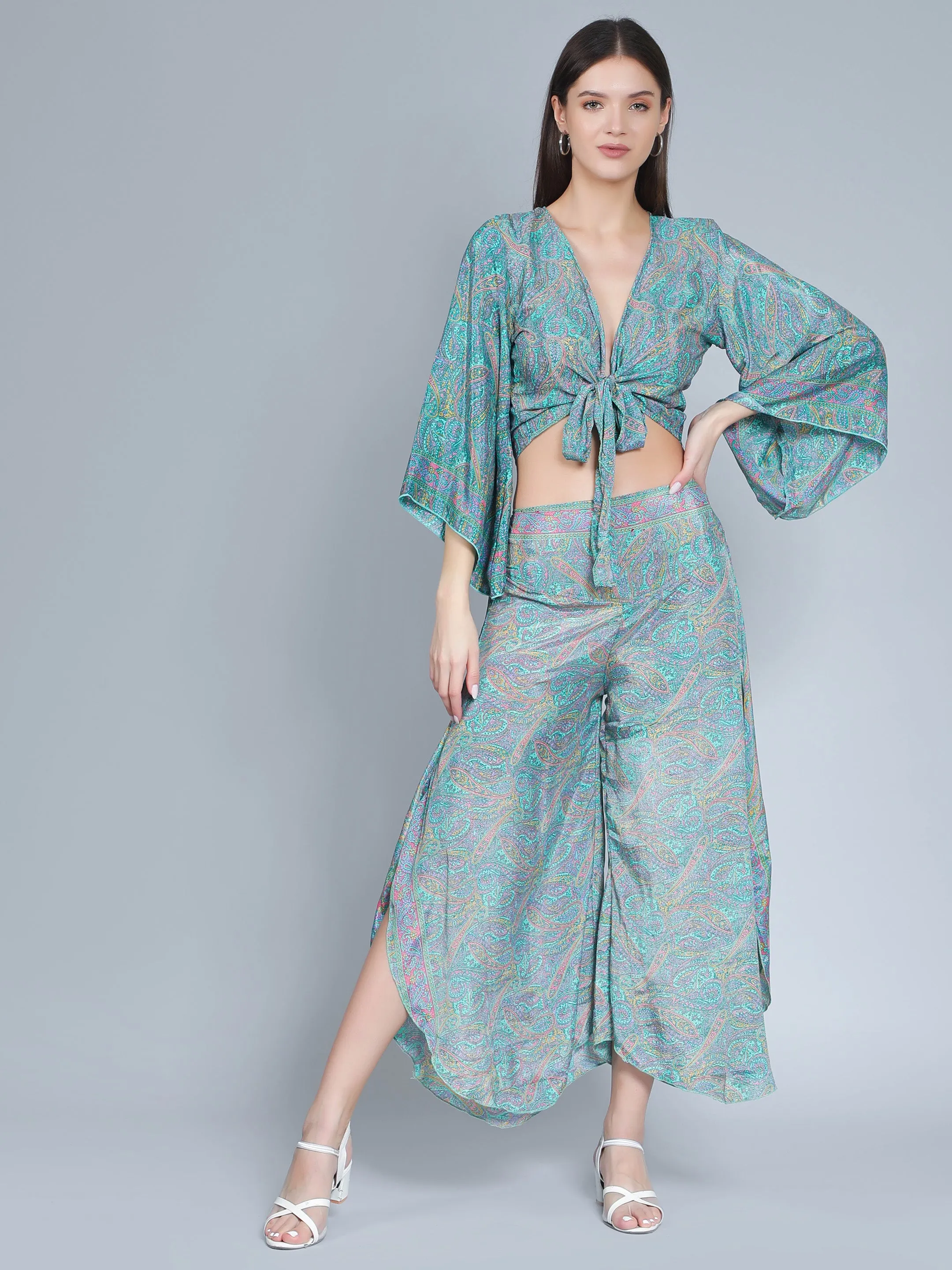 Women Printed Green Co-ords Set