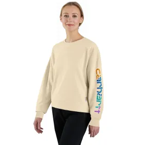 Women's TENCEL Fiber Series Loose Fit Sleeve Graphic Sweatshirt